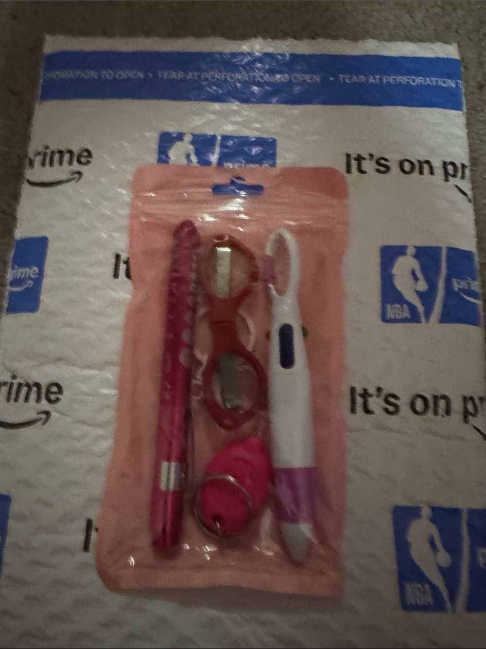 Pink nurse badge reel set